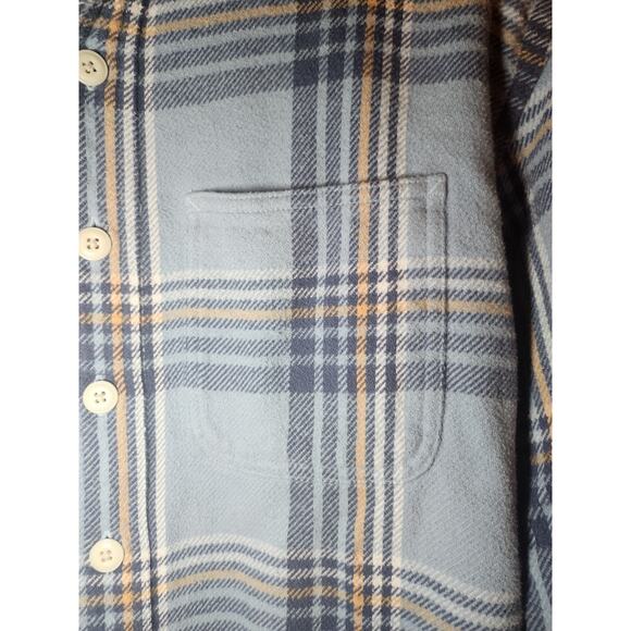 American Eagle Shirt XS Blue Plaid Flannel Relaxed‎ Fit Button-down - Picture 2 of 10